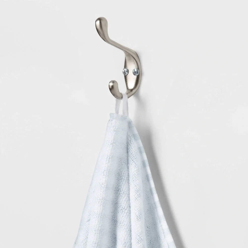 New Threshold Gingham Luxury Bath Towel Set 2 Pc XL Traditional Gingham Plaid